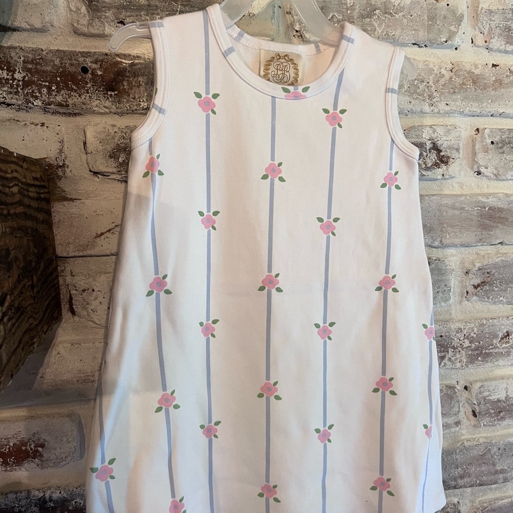 The Beaufort Bonnet Company Pink Floral Stripe Dress